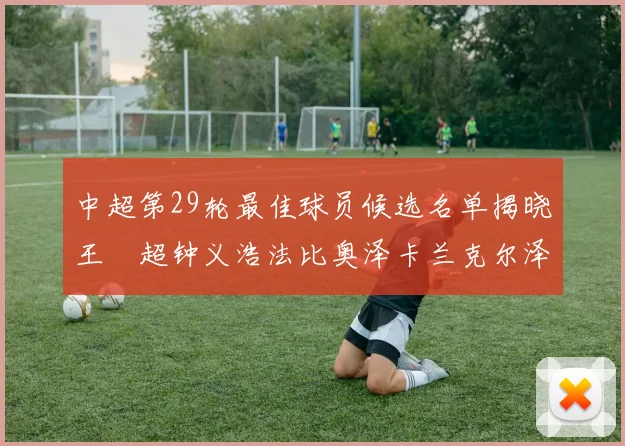 中超第29轮最佳球员候选名单揭晓王燊超钟义浩法比奥泽卡兰克尔泽齐聚争夺荣耀